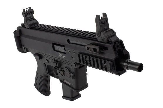 B&T APC 10mm pistol features a tri lug muzzle device